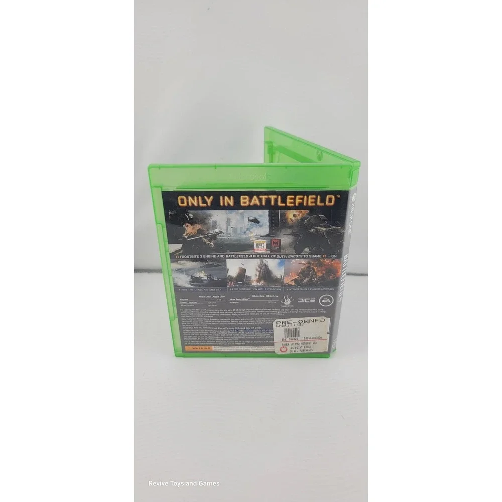 Battlefield 4 (Microsoft‎ Xbox One, 2013) Game and Case Tested and Working Great